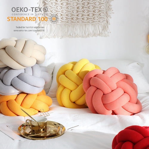 Sofa Pillow Office Nap Craft Pillow Knot Throw Pillow